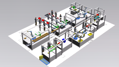 Material Flow Simulation Bosch